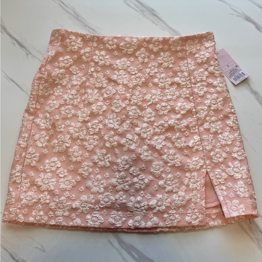 NWT Wild Fable Pink Floral Mini Skirt